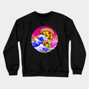`The Great Pizza Monster Wave Crewneck Sweatshirt